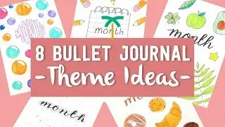 8 Bullet Journal Theme Ideas - Spread Ideas for your Monthly Plan with Me | Stationery Island