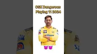 Chennai super kings ki dangerous playing 11 2024 #shorts #viral