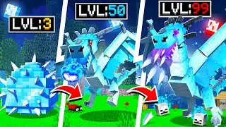 Evolving ICE DRAGON to GOD DRAGON in Minecraft!