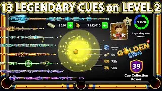 8 Ball Pool Level 2 (Part 2) Cash 2240 Coins 3M - 13 Legendary Cues - 60 Golden Shots - GamingWithK