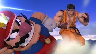 Super Smash Bros. for Wii U: Offline: Carls493 (Wario) Vs. lehaunts (Ryu)
