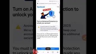 Turn on advanced protection to unlock your account facebook problem solve|  two factor on