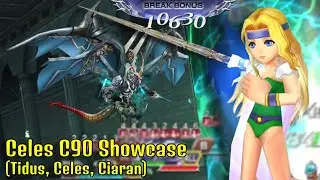 She's Good now but FIRE later! Celes C90/Rework Showcase | Divine Bahamut LUFENIA+ Run! [DFFOO GL]