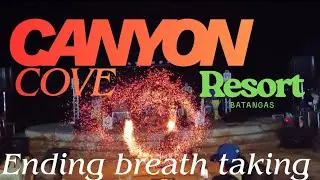 New year eve fire show in canyon cove resort 