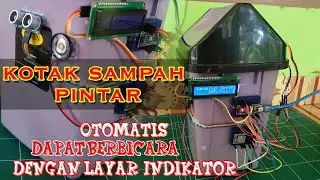 Kotak sampah pintar | dapat berbicara dan dilengkapi dengan kapasitas indikator