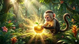 Chintu Bandar aur Jadui Golden Apple 🍎🐒 | Magical Moral Story for Kids | Hindi Kahaniya