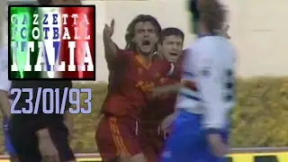 Sampdoria v Roma and ALL the GOALS Jan 23rd 1993 FULL Highlights | Gazzetta Football Italia Rewind