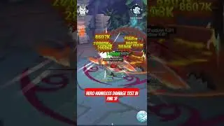 Hero Nameless One Fire Element PVE Build Damage Test in PML 1F #rom #romc #ragnarok #shorts #mmorpg