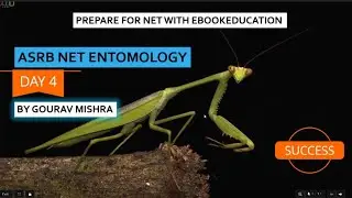ASRB NET ENTOMOLOGY DAY-4  Questions that can't be ignored #ebookeducation 