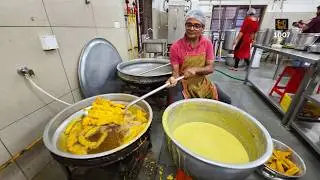 പഴംപൊരിയും നെല്ലിക്ക അച്ചാറും | Yummy vegetarian lunch - A boarding school meal from Alappuzha