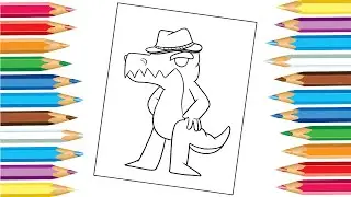 Gummigoo from The Amazing Digital Circus - Ep 2 : Candy Carrier Chaos Coloring Pages