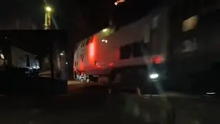 Cascades 508 and 507 going into Oregon city station [1-17-26] both with good horn shows