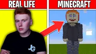 I BUILT MYSELF IN MINECRAFT! (Real Life VS Minecraft)
