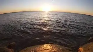 Golden hour by the sea
