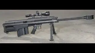 Barret cal. 50 (sniper) plus Beretta .45 (pistol) 