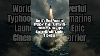 World's Most Powerful Typhoon Class Submarine Launches SLBM &ndash; Epic Cinematic with Carrier Escort! AI