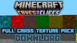 Full grass texture pack mcpe/mcbe 1.17+ #Minecraft