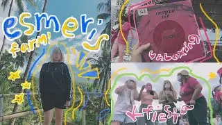 i went to esmeris farm + unboxing (g)idle's never die album! ✨