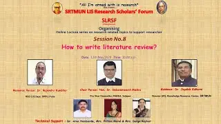 LISRSF session 8 Literature Review by Dr Rajendra Kumbhar organized by LIS Research Scholars' Forum