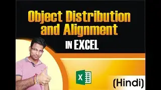 How to distribute and align the object in Excel