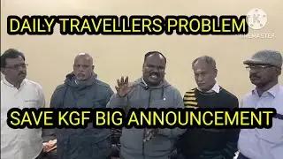 KGF TRAIN ISSUE - SAVE KGF PROTEST IN FRONT OF RAILWAY MINISTER HOUSE.....?