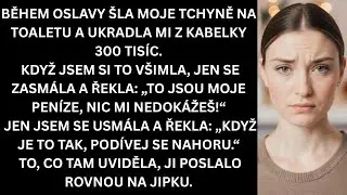 Na oslavě &scaron;la tchyně na toaletu a ukradla mi z kabelky 300 tis&iacute;c