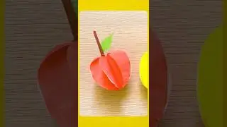 Easy Paper Apple 🍎 | Fun Origami Craft for Kids & Beginners | Paper Craft Magic