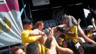 Sarah Crowd Surfing