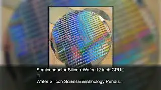 Semiconductor Silicon Wafer 12 inch CPU Wafer Silicon Science Technology Pendulum Piece Birthda