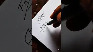 How to sign the Letter F? | Farhan Name Signature Design | #shorts