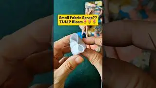 DIY Fabric Tulip 🌷How to Make a Beautiful Tulip in Minutes #shorts #sewing #tipsntricks #diycrafts