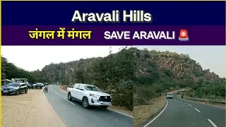 Aravali Hills 🚨 | जंगल में मंगल या विनाश? Drive, Walk & Save Aravali Movement #Aravali #AravaliHills