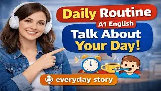 Daily Routine | A1 English | Talk About Your Day | English Podcast |Everyday Story