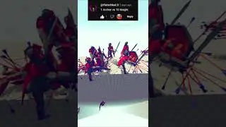 1 Archer God VS 10 Knights #shorts #totallyaccuratebattlesimulator #simulator #tabs