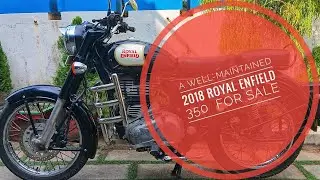 A well-maintained 2018 Royal Enfield Classic 350 is up for sale in Trivandrum.