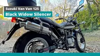 Suzuki VanVan RV125 with Black Widow silencer