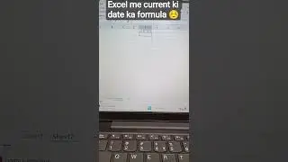 Excel part 1 date kaise insert krna hai #excel #formula #learning #shortvideo