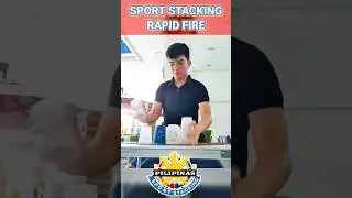 Sport Stacking Rapid Fire in (1.007) Seconds! #cupstacking #talent #shorts