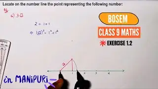 CHAPTER 1 EX. 1.2 Q.6 ii) 3√2 Locate on the number line the point representing the following number