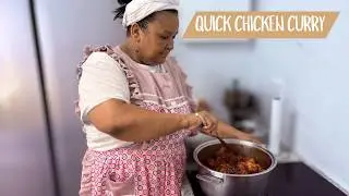 Quick easy chicken curry