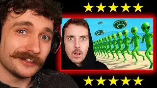 Cray Reacts To Alien Invasion vs 100 Players in GTA