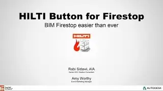 Webinar: HILTI Button for Firestop: BIM & Firestop Easier than Ever
