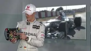 Michael Schumacher erklärt sein Lenkrad