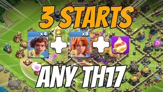 New Easy To Strong Rank Battle attack | TH17 Root Rider Attack Strategy