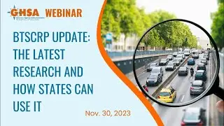 BTSCRP Update: The Latest Research and How States Can Use It