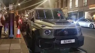 London Cars: Grey BRABUS Mercedes-AMG G63 near Green Park Station London