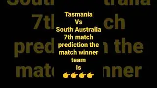 Tasmania vs South Australia 7th match prediction Australia one day cup 2022