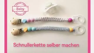 ✨ DIY Schnullerkette mit Makramee & Perlen &ndash; Einfache Anleitung | Babygeschenk selber machen 🎀