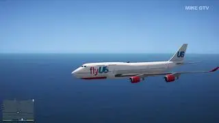 Liberty City in GTA V: 747 Flying to Liberty City from LOS SANTOS ✈️ (4K 60 FPS)