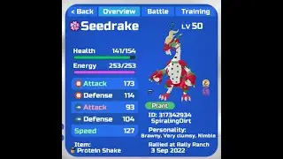 Evolving my Frutress and Getting Seedrake (Loomian Legacy Sweet Retreat)
